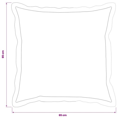 VidaXL Poszewka na poduszkę 2 pcs HOUTEN ciemnoszary 65 x 65 cm Welur