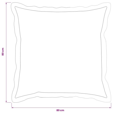 VidaXL Poszewka na poduszkę 2 pcs HOUTEN ciemnoszary 80 x 80 cm Welur