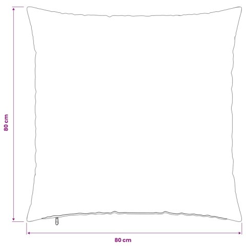 VidaXL Poszewka na poduszkę 6 pcs HEERLEN antracytowy 80 x 80 cm