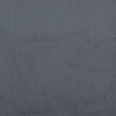 VidaXL Łóżko sprężynowe Z zagłówkiem Ciemnoszary 200 x 160 cm Aksamit