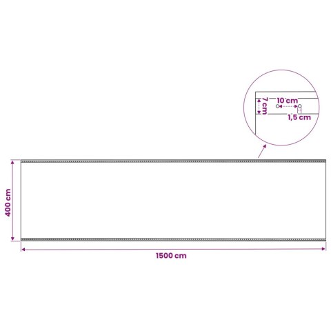 PLANDEKA PŁACHTA OCHRONNA LENO 260G/M² 4X15M BIAŁA