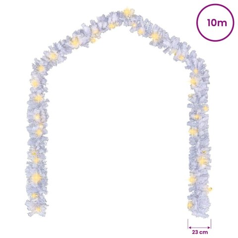 ŚWIĄTECZNA GIRLANDA Z LAMPKAMI LED 10 M BIAŁA