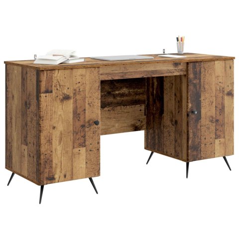 VidaXL Biurko Stare drewno 142,5 x 50 x 75 cm Drewno inżynieryjne