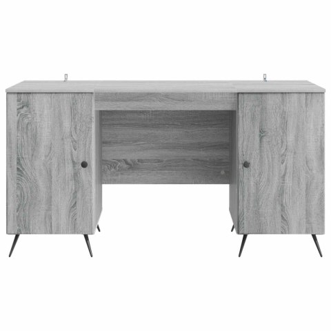 BIURKO SZARY SONOMA 142,5 X 50 X 75 CM DREWNO INŻYNIERYJNE