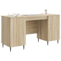 VidaXL Biurko dąb Sonoma 142,5 x 50 x 75 cm Drewno inżynieryjne