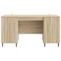 VidaXL Biurko dąb Sonoma 142,5 x 50 x 75 cm Drewno inżynieryjne