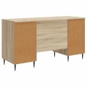 VidaXL Biurko dąb Sonoma 142,5 x 50 x 75 cm Drewno inżynieryjne