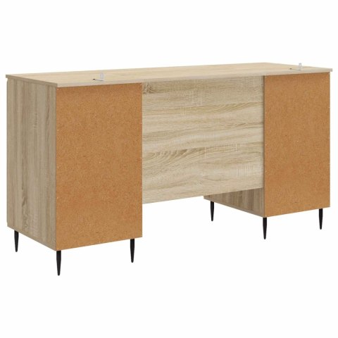 VidaXL Biurko dąb Sonoma 142,5 x 50 x 75 cm Drewno inżynieryjne