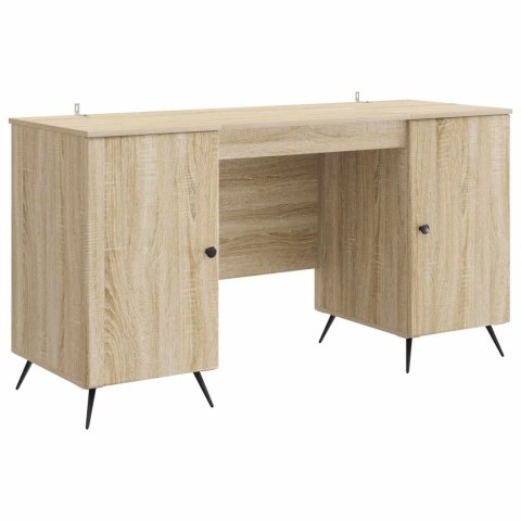 VidaXL Biurko dąb Sonoma 142,5 x 50 x 75 cm Drewno inżynieryjne