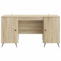 VidaXL Biurko dąb Sonoma 142,5 x 50 x 75 cm Drewno inżynieryjne
