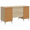 VidaXL Biurko dąb Sonoma 142,5 x 50 x 75 cm Drewno inżynieryjne