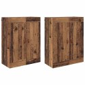 VidaXL Szafka wisząca 2 szt. Stare drewno 69,5 x 34 x 90 cm