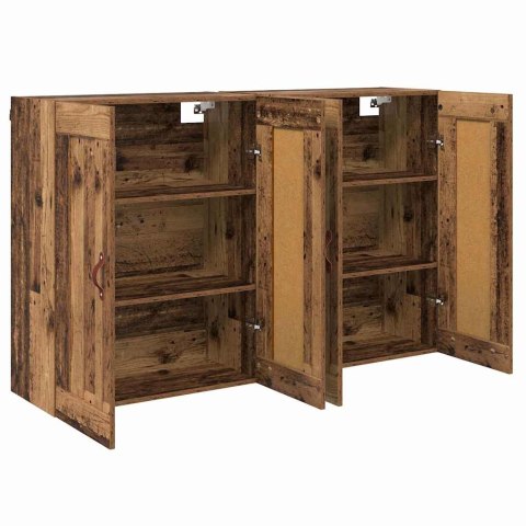 VidaXL Szafka wisząca 2 szt. Stare drewno 69,5 x 34 x 90 cm