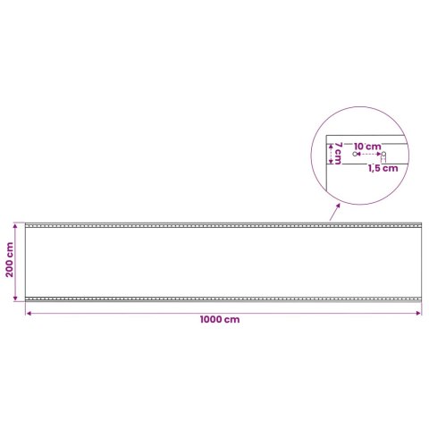 PLANDEKA LENO 260G/M² 2X10M BIAŁA