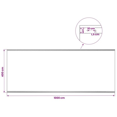 PLANDEKA OGRODOWA 2 SZT. 260G/M² 4X10M BIAŁA LENO