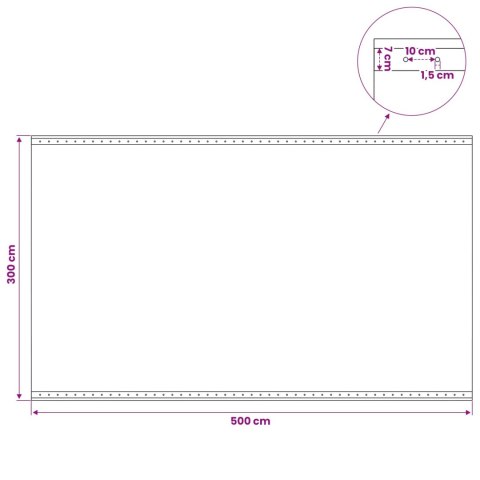PLANDEKA PŁACHTA OCHRONNA OGRODOWA 2 SZT. 260G/M² 3X5M BIAŁA LENO