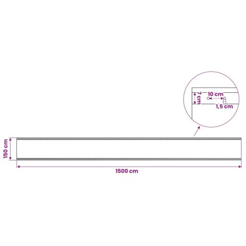 PLANDEKI LENO 2 SZT. 260G/M² 1,5X 15M BIAŁE