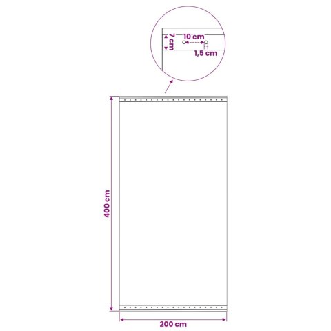 PLANDEKI LENO 2 SZT. 260G/M² 4X2M BIAŁE
