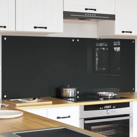 VidaXL Panel kuchenny 2 szt. Ciemnoszary 80 x 60 cm szkło hartowane