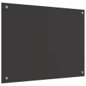 VidaXL Panel kuchenny 2 szt. Ciemnoszary 80 x 60 cm szkło hartowane