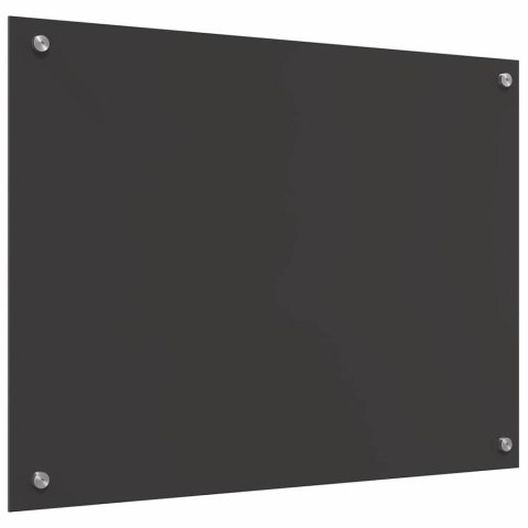 VidaXL Panel kuchenny 2 szt. Ciemnoszary 80 x 60 cm szkło hartowane