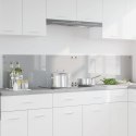 VidaXL Panel kuchenny 2 szt. Jasnoszary 100 x 40 cm szkło hartowane