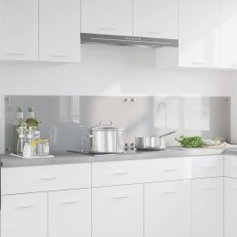 VidaXL Panel kuchenny 2 szt. Jasnoszary 100 x 40 cm szkło hartowane