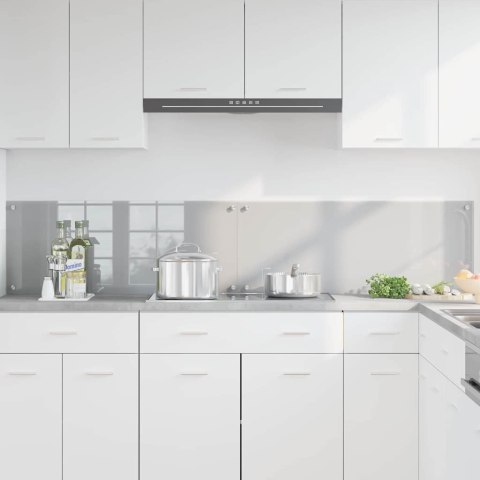 VidaXL Panel kuchenny 2 szt. Jasnoszary 100 x 40 cm szkło hartowane