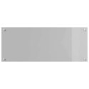 VidaXL Panel kuchenny 2 szt. Jasnoszary 100 x 40 cm szkło hartowane