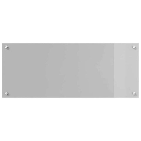 VidaXL Panel kuchenny 2 szt. Jasnoszary 100 x 40 cm szkło hartowane