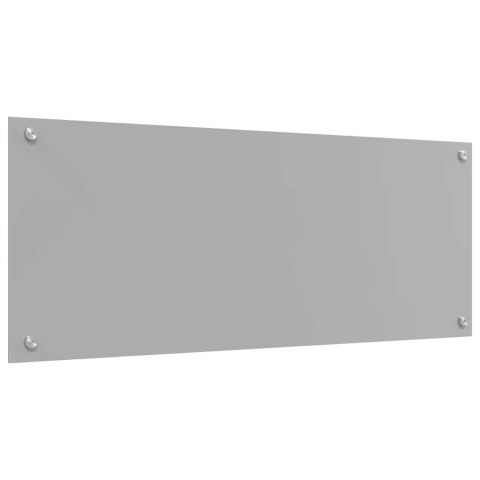 VidaXL Panel kuchenny 2 szt. Jasnoszary 100 x 40 cm szkło hartowane