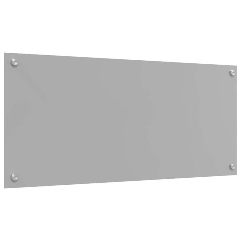 PANEL KUCHENNY 2 SZT. JASNOSZARY 90 X 40 CM SZKŁO HARTOWANE
