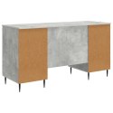 VidaXL Biurko Betonowy szary 142,5 x 50 x 75 cm Drewno inżynieryjne