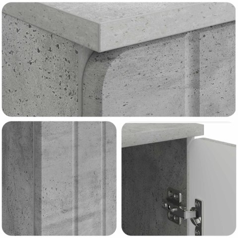 VidaXL Biurko Betonowy szary 142,5 x 50 x 75 cm Drewno inżynieryjne