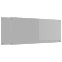 VidaXL Panel kuchenny 2 szt. Jasnoszary 120 x 50 cm szkło hartowane
