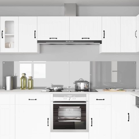 VidaXL Panel kuchenny 2 szt. Jasnoszary 120 x 50 cm szkło hartowane
