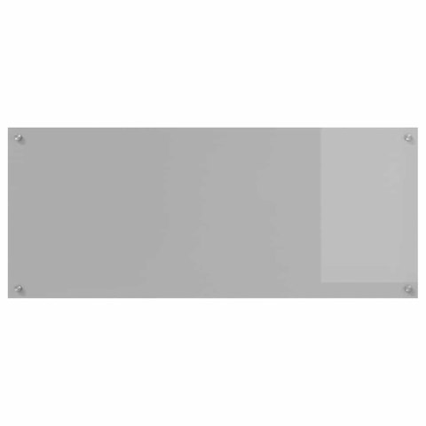 VidaXL Panel kuchenny 2 szt. Jasnoszary 120 x 50 cm szkło hartowane