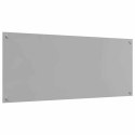 VidaXL Panel kuchenny 2 szt. Jasnoszary 120 x 50 cm szkło hartowane