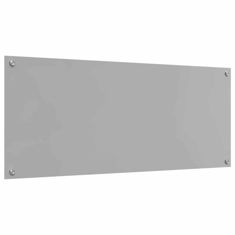 VidaXL Panel kuchenny 2 szt. Jasnoszary 120 x 50 cm szkło hartowane