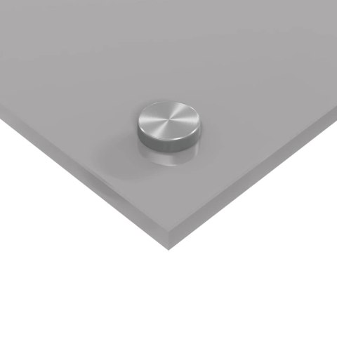 VidaXL Panel kuchenny 2 szt. Jasnoszary 120 x 50 cm szkło hartowane