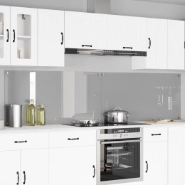 VidaXL Panel kuchenny 2 szt. Jasnoszary 120 x 60 cm szkło hartowane