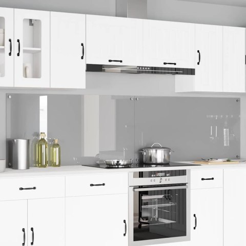 VidaXL Panel kuchenny 2 szt. Jasnoszary 120 x 60 cm szkło hartowane