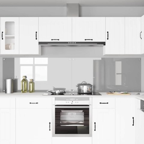 VidaXL Panel kuchenny 2 szt. Jasnoszary 120 x 60 cm szkło hartowane