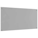 VidaXL Panel kuchenny 2 szt. Jasnoszary 120 x 60 cm szkło hartowane