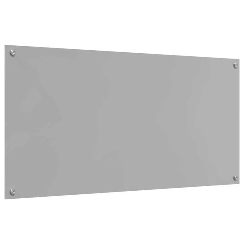 VidaXL Panel kuchenny 2 szt. Jasnoszary 120 x 60 cm szkło hartowane