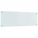 VidaXL Panel kuchenny 2 szt. Biały 120 x 40 cm szkło hartowane