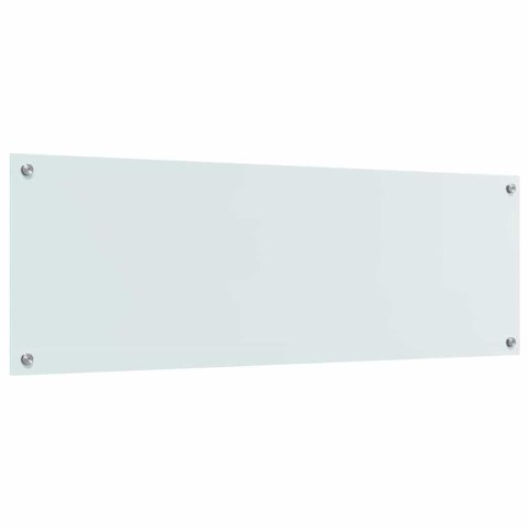 VidaXL Panel kuchenny 2 szt. Biały 120 x 40 cm szkło hartowane
