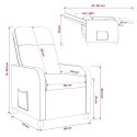 VidaXL Fotel recliner jasnoszary Bouclé