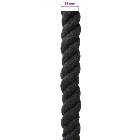 LINA BAWEŁNIANA 24 MM 50 M CZARNY 100% BAWEŁNA