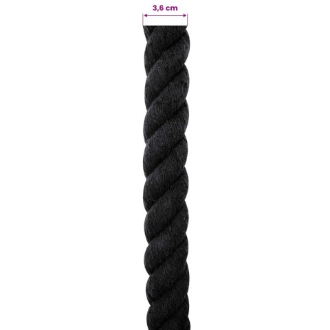 LINA BAWEŁNIANA 36 MM 25 M CZARNY 100% BAWEŁNA